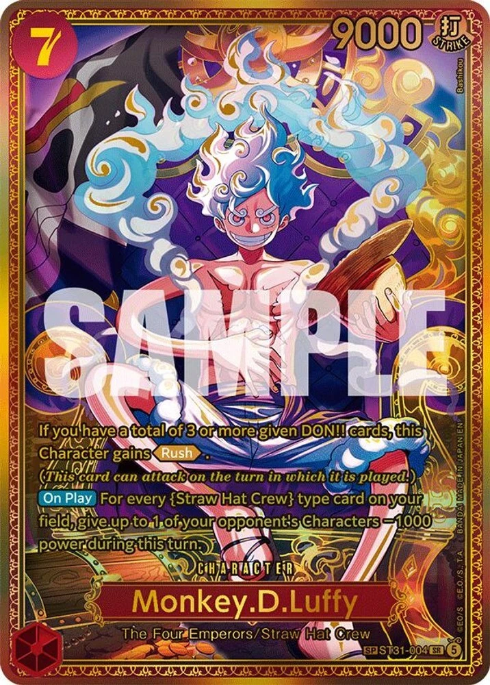 モンキー・D・ルフィ SP ニカ OP17 ST31-004 SR 最新 Monkey.D.Luffy ST31-004 The World's Strongest Warriors for sale | eBay