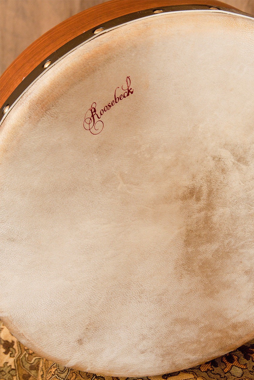 14" IRISH CELTIC BODHRAN DRUM w/ FIXED GOATSKIN HEAD ~ SOLID SHEESHAM FRAME