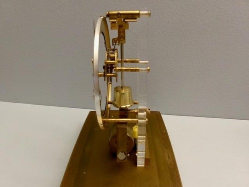 VINTAGE KUNDO KIENINGER OBERGFELL GERMAN ELECTRONIC SKELETON CLOCK NO. 825 - Picture 5 of 17