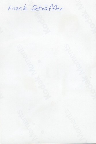 Frank Schäffer - SAMMLUNGSAUFLÖSUNG - original signiert *FOTO* - Bild 2 von 2