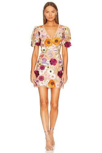 Nuevo Vestido Elliatt Rosalind 3D Embellecido Floral Talla XL - Imagen 8 de 24