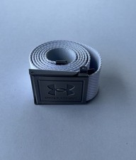 Under Armour Webbing Belt White Adjustable One Size Fits Most
