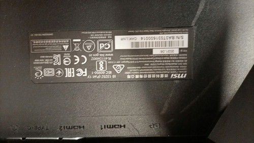 DEFEKT MSI Optix MAG251RX LED-Monitor 25 Zoll 1920 x 10,,,, - Bild 4 von 6