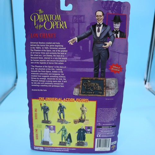 Figura 1999 Universal Studios Monsters Phantom of the Opera Lon Chaney Sideshow nueva en paquete - Imagen 3 de 3
