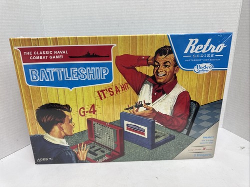 Battleship The Classic Retro Naval Combat Board Game for Ages 7 and Up 2 players