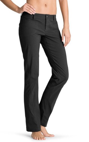 Pantalones ATHLETA Slim Dipper Negros Senderismo Exterior Cremallera Bolsillo Pierna Recta Talla 0 Cero - Imagen 1 de 10
