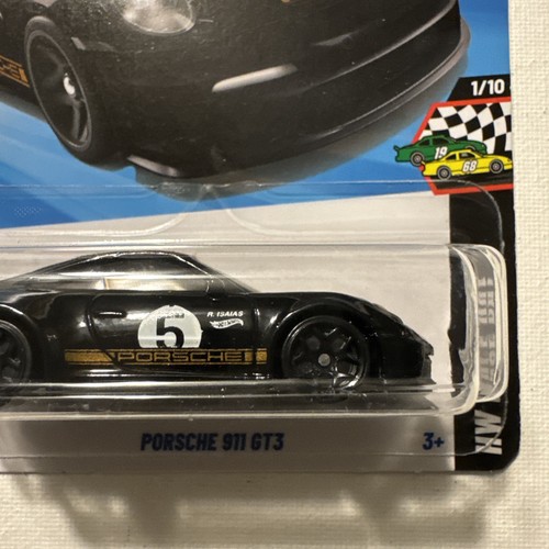 Hot Wheels 2025 Porsche 911 GT3 74/250 BLACK Race Day 1/10 - Picture 4 of 10