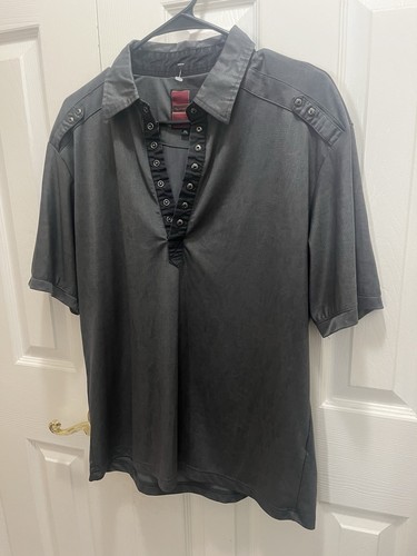 Vassari men's short-sleeve polo shirt X-Large Used Condition Color Dark Gray - Picture 5 of 14