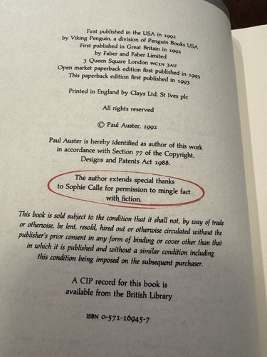 Sophie Calle Double Game (Violette Ed. 2007 HC Paul Auster Collab Art Photos - Bild 10 von 11