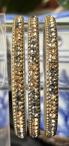 Braccialetti Vintage Strass Colore Champagne Pietre - Foto 8 di 8