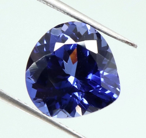 RARE 7.35 Ct Certified Blue Tanzania Tanzanite Heart Cut Natural Loose Gemstone - Picture 5 of 6