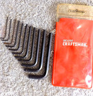 CRAFTSMAN TOOLS USA 11 PIECE SHORT ARM ALLEN HEX KEY SET EXCELLENT MADE IN USA
