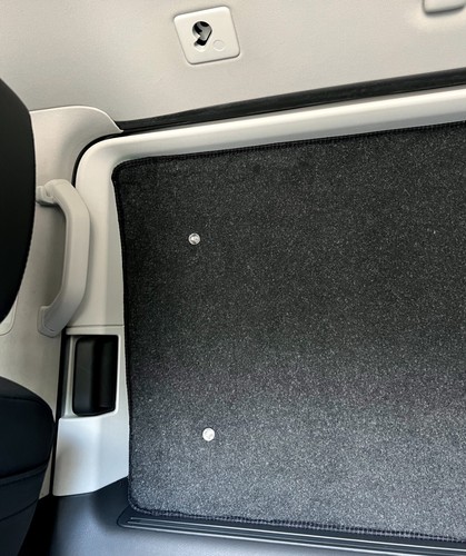 VW T6 CARAVELLE LWB Thermal Blinds Insulated Window Blackout Curtains 4 sides - Picture 4 of 5