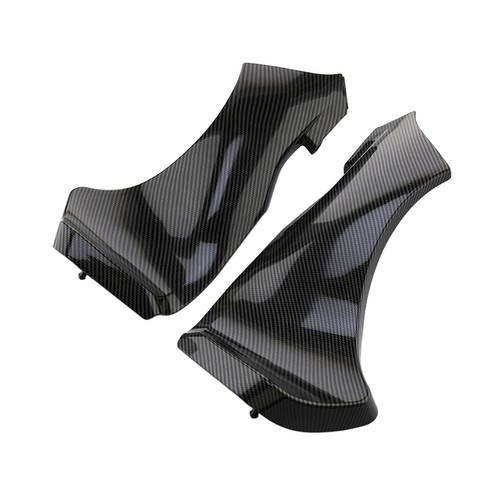 Carbon Fiber Look Air Duct Covers For Kawasaki Ninja ZX6R 2005 2006 Pair - Picture 5 of 9