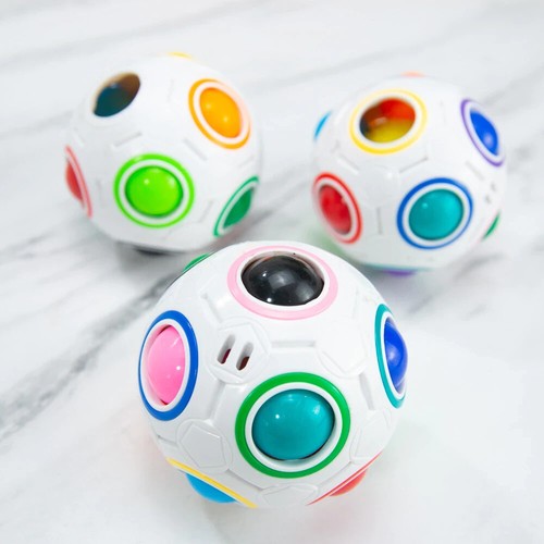 Anti stress Rainbow Magic Cube Puzzle Ball Educational Toy Fun for Children - Picture 4 of 7