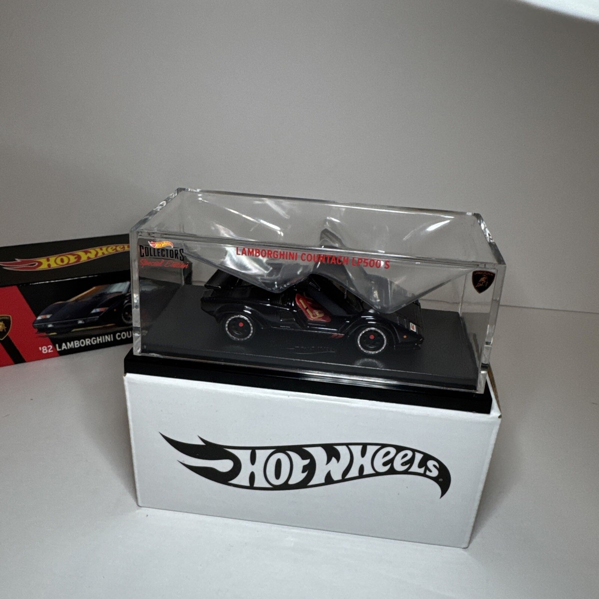 Hot Wheels RLC Exclusive Lamborghini Countach LP500 S - Black