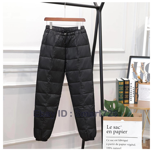 Women Ultralight Puffer Down High Waist Thicken Pants Outdoor Trousers Plus Size - Bild 6 von 12