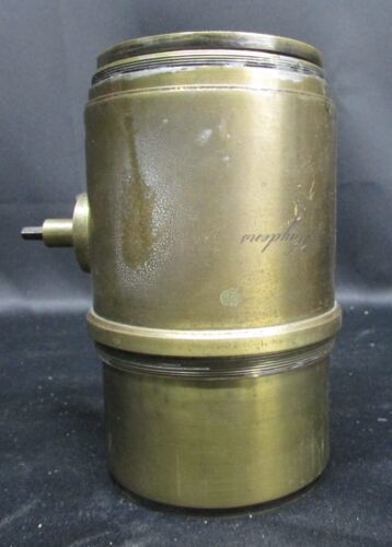 Obiettivo Petzfal 1800 Holmes, Booth & Hayden's n. 4913 grande ottone bronzo antico - Foto 3 di 7