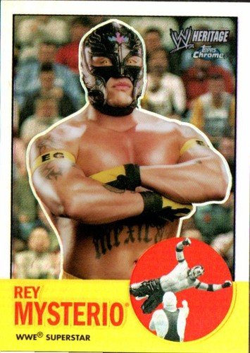 2007 Topps Heritage II Chrome WWE - Refractors #45 Rey Mysterio - Picture 1 of 2