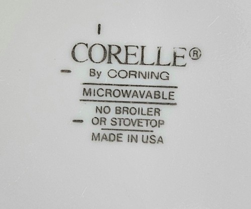 Corelle 4 Chutney Salat-/Dessertteller 7" gewirbelte Kanten EUC - Bild 4 von 4