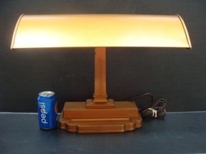 Art Deco Desk Table Lamp Globe Vintage Antique Industrial Banker