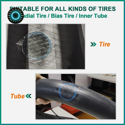 30Pcs 32Mm Dia round Universal Tube and Tire Patch Kit Heavy Duty with 1Pc 60Ml - Picture 4 of 12