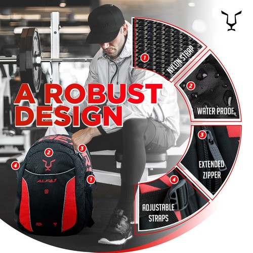 Jag Sporttasche, Gymbag für Damen & Herren, Rucksack, Reisetasche, Yoga, Workout - Bild 12 von 24