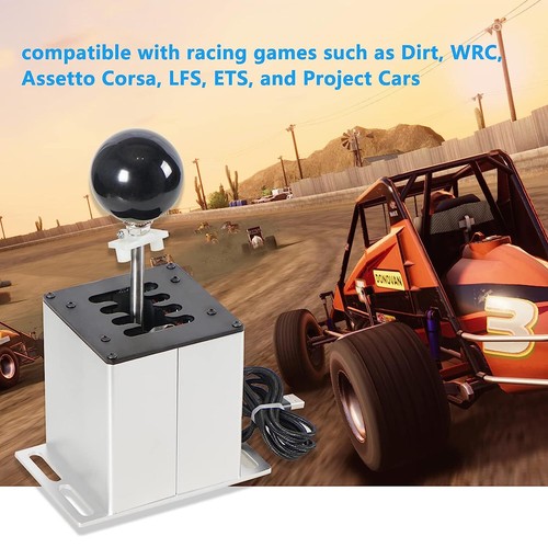 PC Sim Racing Game USB H Gear Shifter for Logitech G27 G29 G25 G920 T300RS/GT - Picture 16 of 17