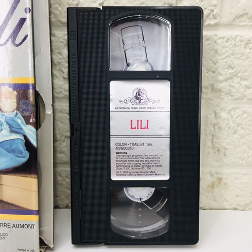 VTG‼ LILI VHS Musical Leslis Caron Zsa Zsa Gabor MGM Big Box • GUC‼ • FREE S/H‼ - Picture 2 of 6
