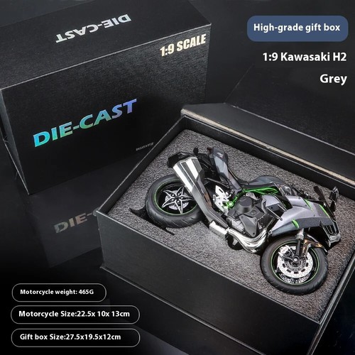 1:6 & 1:9 Kawasaki Ninja H2R Alloy Metal Diecast Motorcycle Model - Picture 16 of 27