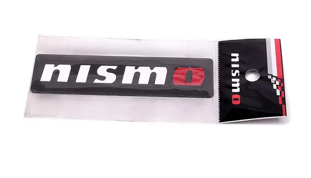 Original Nissan Aluminio Metal Emblema Negro Mate Insignia Nismo 99993-RN211 3 34" X Foto 2 de 2