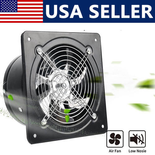 10" 12" 14" Large Exhaust Fan Ventilation Extractor Fan 110V Wall-Mounted Blower - Picture 1 of 15