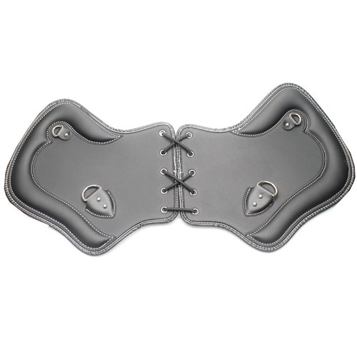 Deflectores de cubierta de motor de cuero PU protectores térmicos universales para silla de montar de motocicleta 2 PIEZAS - Imagen 3 de 9