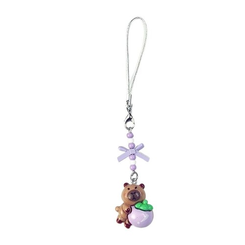 Charming Capybaras Bead Ornament Phone Chain Bag Decoration For Everyday Use - 第 6/13 張圖片