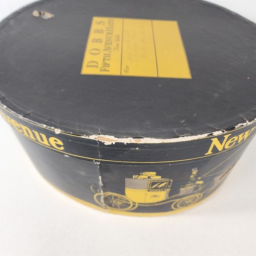 De colección Dobbs Fifth Ave Negro Ovalado Sombrero Caja Solo Sombrerería - 15.25" x 13" - Imagen 6 de 13
