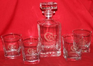 COLT-Firearms-Whiskey-Decanter-Set