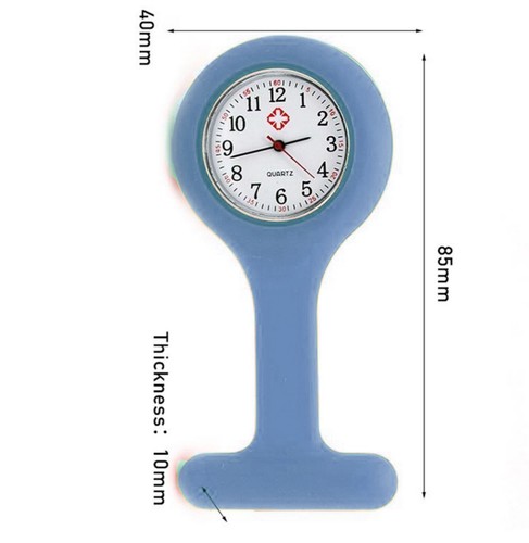 Nurse Watch Schwesternuhr Silikon Krankenschwesternuhr Pulsuhr Kitteluhr Pflege - Bild 9 von 36