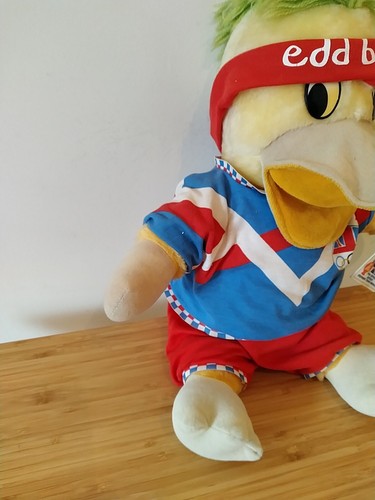 Edd The Duck Vintage Plush Olympic Team Mascot 1990 Large Great Britain Is Best - Picture 4 of 14