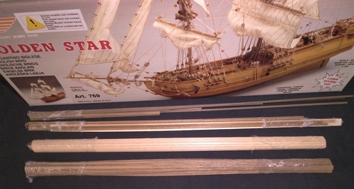 NEW Mantua Model Golden Star Wooden Model Ship Kit #769 - Afbeelding 4 van 11