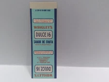 Vtg 1930's American Chewing Gum Wrapper Wrigley's Dulce 16 Fruit