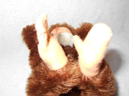Vintage Hermann Mohair Jacko Chimp 11in Brown Glass Eyes Felt Feet, Face & Ears - Picture 2 of 6