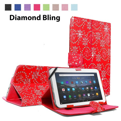 New 360 Rotate Flip Stand Leather Case Cover For Amazon Fire HD 10/10 Plus 2021 - Picture 20 of 23