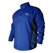Black Stallion BXRB9C BSX Contoured FR Cotton Welding Jacket Royal Blue 5X-LG