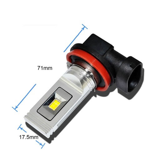 Alla Lighting H8 12-LED Fog Light Driving Bulb Replacement Lamp Golden Yellow,2x - Picture 4 of 8