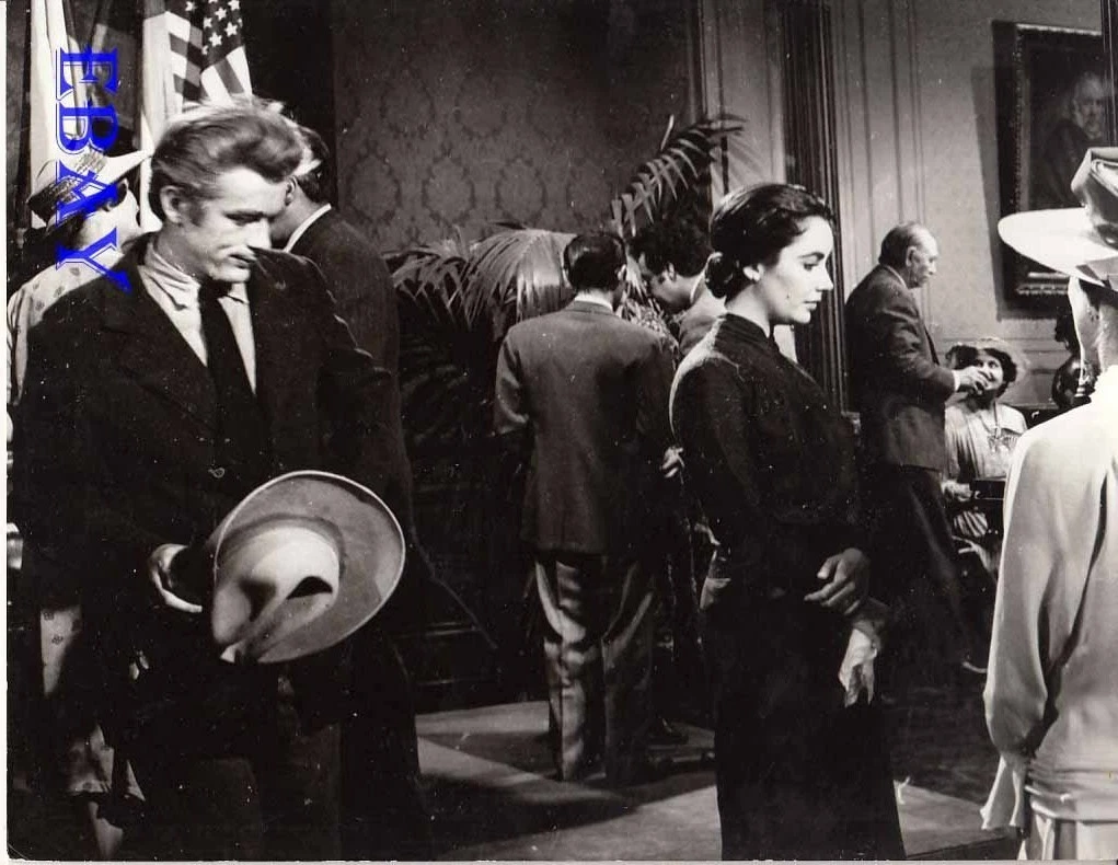 James Dean watches Elizabeth Taylor Giant Rare Photo eBay