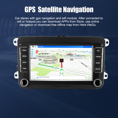 Für VW GOLF 5 6 Polo Touran Caddy Tiguan Android Autoradio GPS Navi mit Kamera - Bild 6 von 16