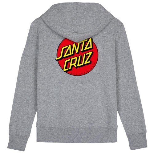 Santa Cruz Damen Hoodie - Classic Dot - Größe 8 - Skateboard / Surf Kapuze H grau - Bild 3 von 9