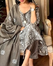 Fully Readymade Palazzo Kurta Dupatta Set Indian Designer Kurta Kurti For Women