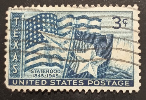 1945 Centenary of Texas Statehood $ 3 Cents Stamp