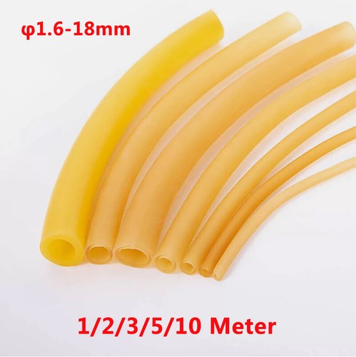 ID 1.6mm-18mm Natural Latex Rubber Tube High Elastic Band All Sizes 1/2/3/5/10m - Picture 1 of 13